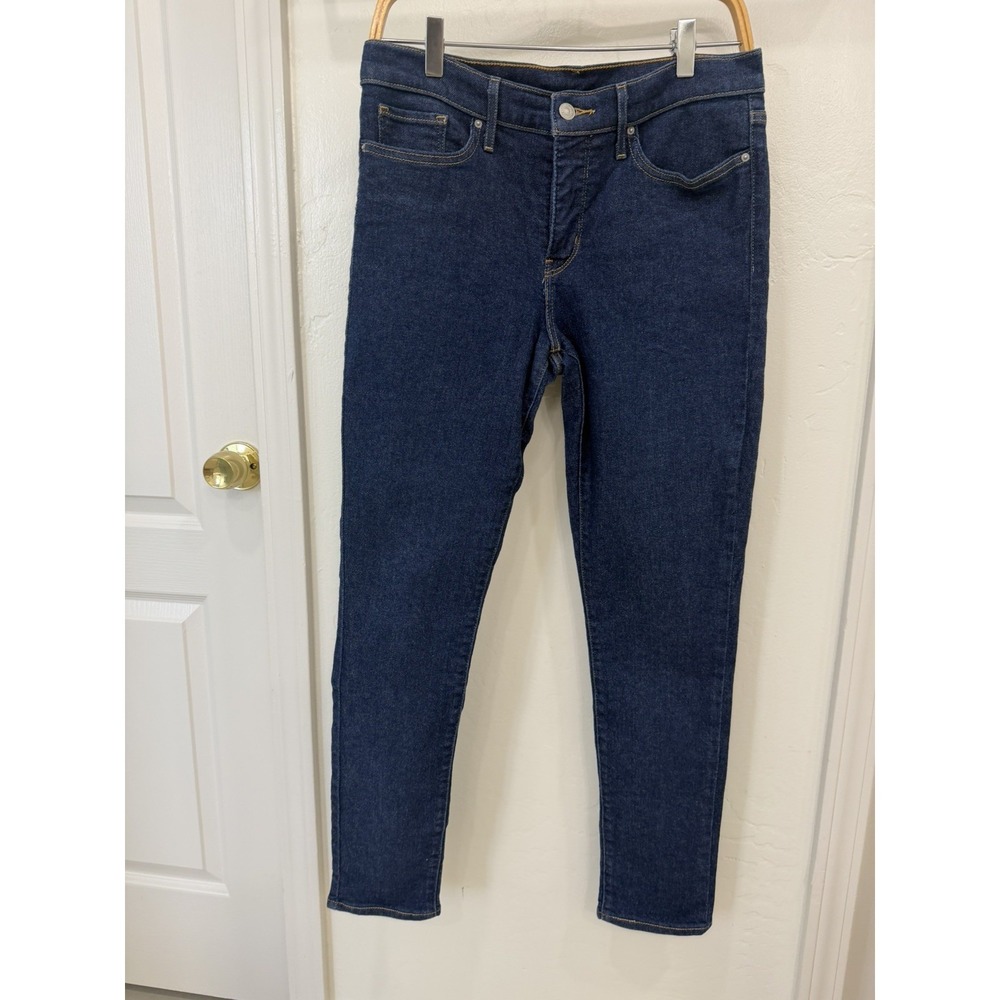 Levis 311 Skinny Jeans Shaping Dark Wash Blue Denim Mid Rise Stretch 29Wx 28L